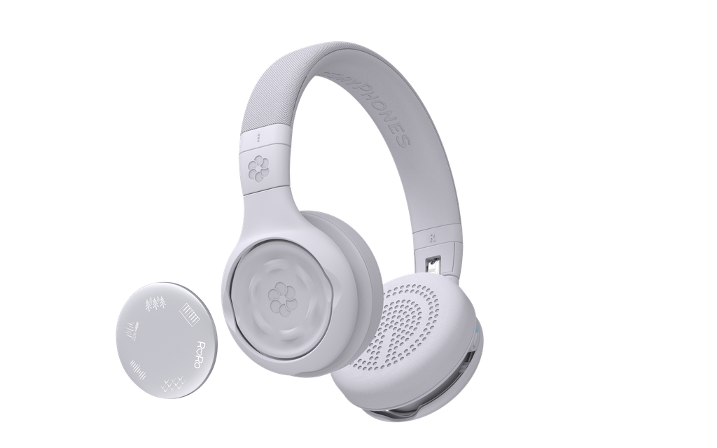 [ON-STORYPH-GREY] StoryPhones Bundle with 2 StoryShields (Travel and Relax and Creative) - Grey
