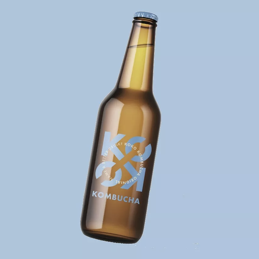 KOKO Kombucha - Original (Thé vert / Thé noir - Sans-alcool - Bio - Français - Sans gluten - Faible en sucres)